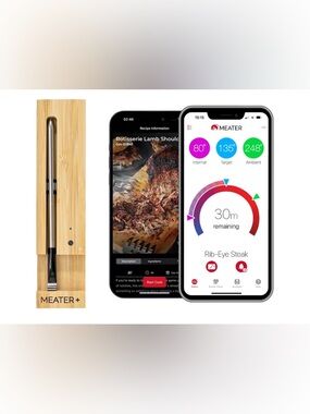 MEATER Plus: Smart Bluetooth Wireless Meat Thermometer Digital Delicious Recipes